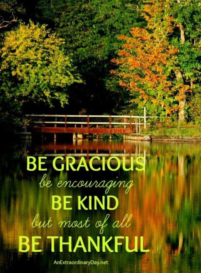be thankful