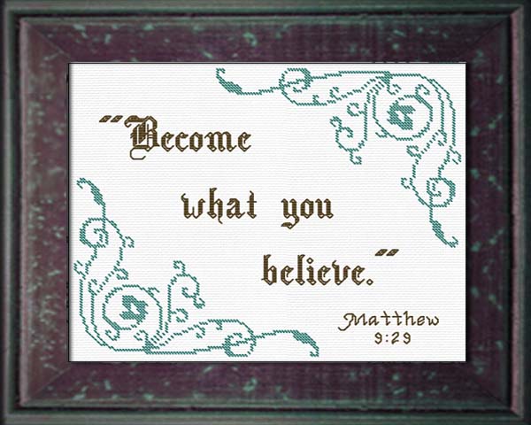 Matthew 9 become what you believe