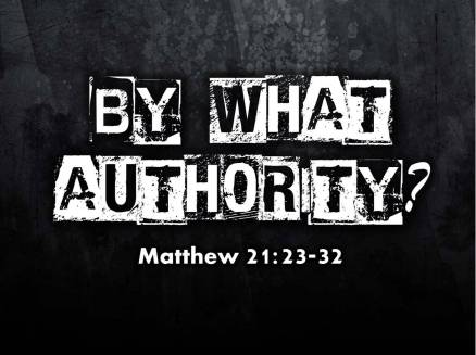 Matthew 21 authority