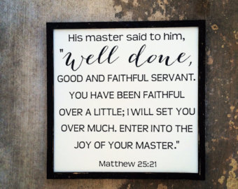 Matthew 25 joy