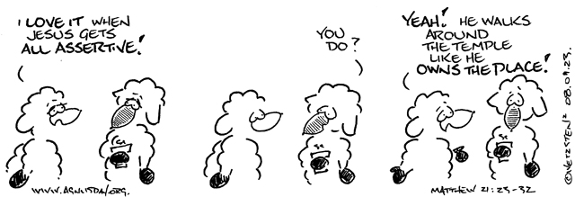 Matthew21 He owns the place