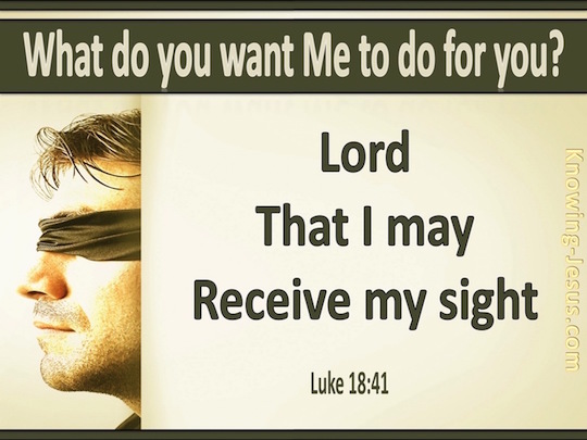 Luke 18 sight