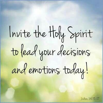 John 14 invite the Holy Spirit