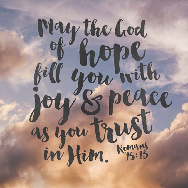 Romans 15 believe and trust