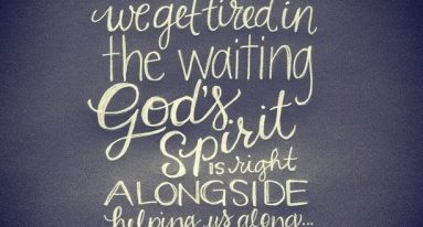 Romans 8 wait with help