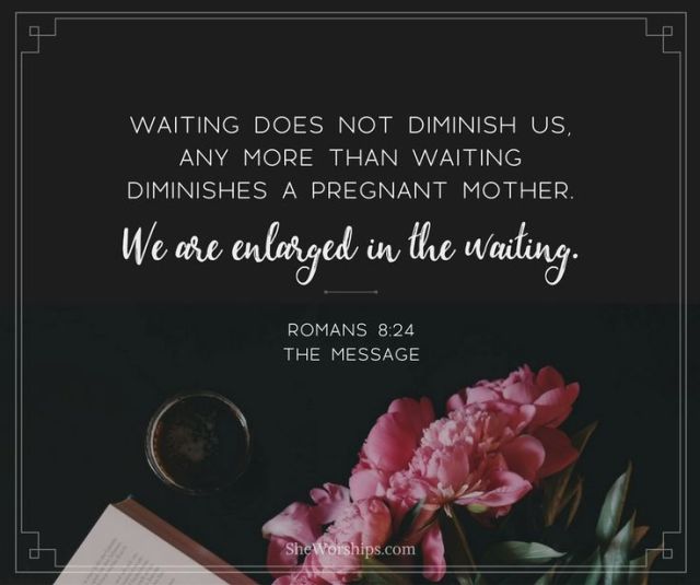 Romans 8 waiting