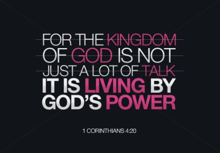 1 Corinthians 4 Gods power