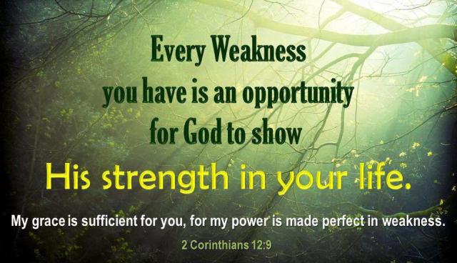 2 Corinthians 12 weak to strong