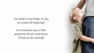 1 Thessalonians 2 hope of you