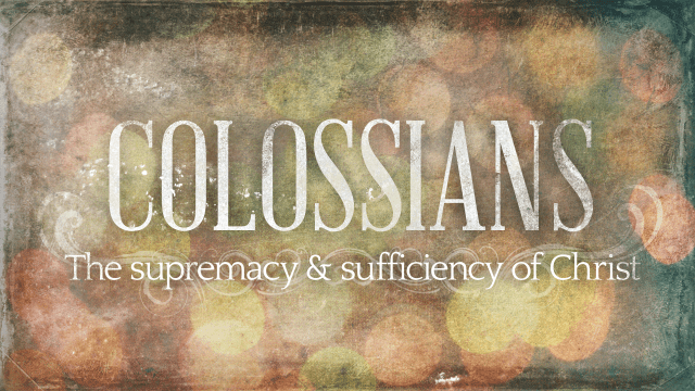 Colossians 1 Christ in us
