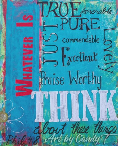 Philippians 4 think on whatevers