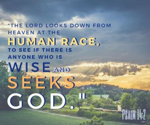 Psalm 14 God is looking