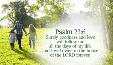 Psalm 23 follow