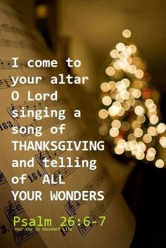 Psalm 26 singing
