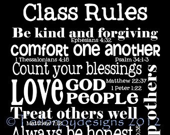 Psalm 58 class rules