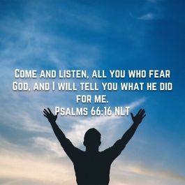 Psalm 66 come and listen