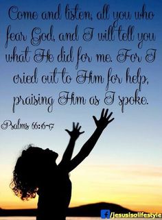 Psalm 66 hands to God