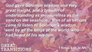 Psalm 72 wisdom of Solomon