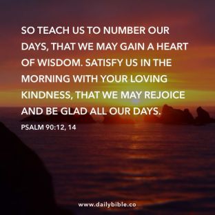 Psalm 90 teach us