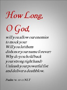 Psalm 74 how long