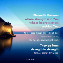Psalm 84 journey