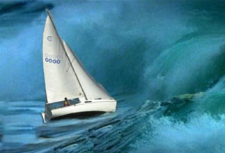 psalm 119 boat in choppy waters