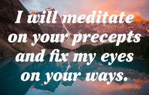 psalm 119 fix my eyes