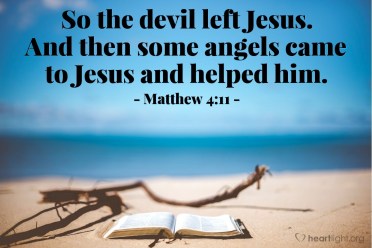 Matthew 4 devil left