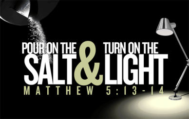 Matthew 5 pour and turn on the light