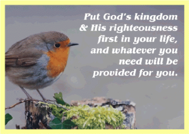 Matthew 6 put God first