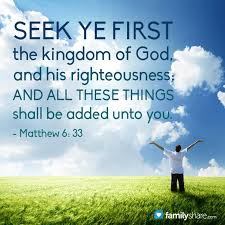 Matthew 6 seek first