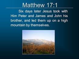 Matthew 17 1