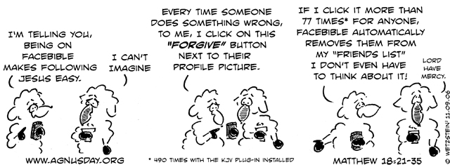 Matthew 18 forgive funny