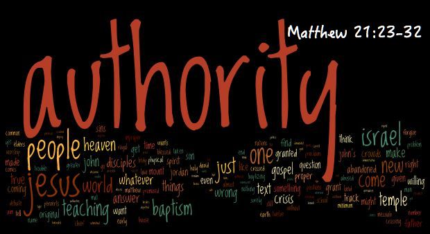 Matthew 21 authority