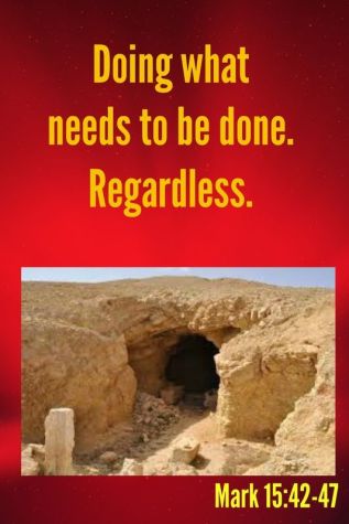 Mark 15 doing what needs to be done