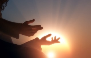 20557800 - the hands of the religious man.