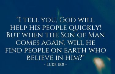 Luke 18 8