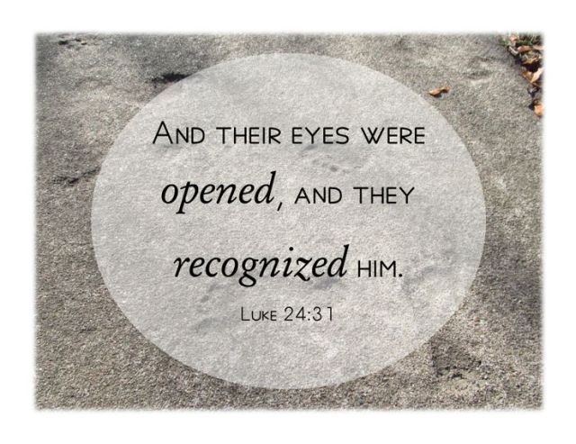 Luke 24 eyes opened