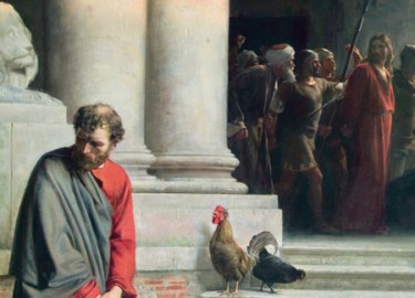 John 18 Jesus looks at Peter