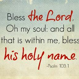 bless the Lord