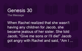 Genesis 30 jealousy