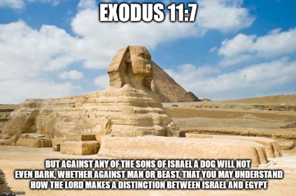 Exodus 11 Gods clear distinction