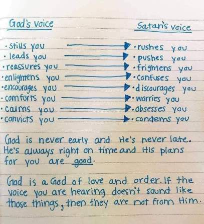 Gods voice vs Evils