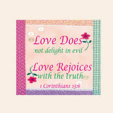 1 Corinthians 13 rejoice in truth