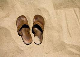 Exodus 12 sandals on