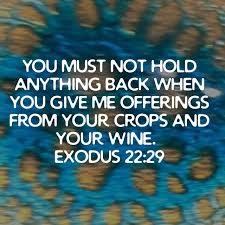 Exodus 22 don't hold back