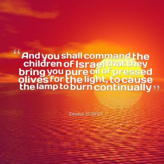 Exodus 27 bring oil