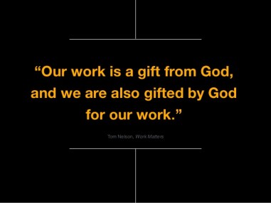 Exodus 31 work is God