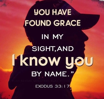 Exodus 33 I know you