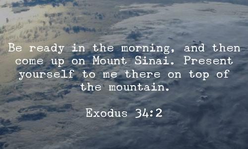 Exodus 34 go meet God